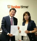 Boba Time Korea Kim Heung-yeon (left) with Boba Time USA CEO Adriana Park.