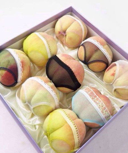 Peaches in panties are hot in China