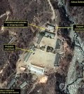 This satellite photo provided by 38 North and Airbus Defense and Space shows brisk movements at North Korea's Punggye-ri nuclear test site on April 11, 2016.