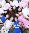 This undated photo provided by JYP Entertainment shows girl group TWICE.