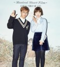 In this photo provided by YG Entertainment, Lee Chanhyuk (L) and Lee Suhyun of K-pop duo Akdong Musician pose for photos at the press conference and premier for "Spring: Volume 2" in southeastern Seoul on Dec. 28, 2016.