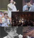 These photos provided by Kingkong by Starship shows scenes from actor Lee Dong-wook's fan meetings. (Yonhap)