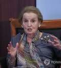 This AP file photo shows former U.S. Secretary of State Madeleine Albright. (Yonhap)