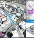 This image and map provided by the Seoul Metropolitan Government show designs for the test run of 5G self-driving cars in the Sangam district in western Seoul. (Yonhap)