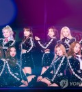 K-pop girl group TWICE is seen in this photo provided by JYP Entertainment. (PHOTO NOT FOR SALE) (Yonhap)