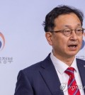 Anti-Corruption and Civil Rights Commission Deputy Chairman Jeong Seung-yoon talks at a press briefing at the government complex building in Seoul on June 14, 2023. (Yonhap)