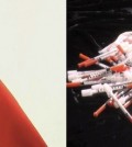 This combination of photos shows images of the Chinese national flag and illegal narcotics. (Yonhap)