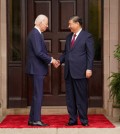 U.S. President Joe Biden shakes hand with Chinese President Xi Jinping on the sidelines of the Asia-Pacific Economic Cooperation (APEC) summit, in Woodside, California, U.S., November 15, 2023. REUTERS/Kevin Lamarque