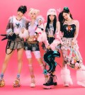 K-pop girl group aespa is seen in this concept image provided by SM Entertainment for its upcoming Japanese debut single, "Hot Mess." (PHOTO NOT FOR SALE) (Yonhap)