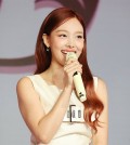 Nayeon, a member of K-pop girl group TWICE, speaks during a press conference to promote her second solo album "Na" at a Seoul hotel on June 13, 2024. The EP is slated for release on June 14 at 1 p.m. (Korean time). (Yonhap)