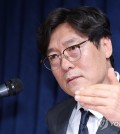 In this file photo from July 8, 2024, Lee Lim-saeng, technical director for the Korea Football Association (KFA), speaks at a press conference at the KFA House in Seoul. (Yonhap)