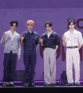 In this file photo, K-pop boy group Enhypen poses for a photo during a media showcase in Seoul on July 11, 2024, for its second full-length album, "Romance: Untold." The album was released the following day. (Yonhap)