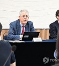 This file photo, provided by South Korea's finance ministry, shows Vincent Koen, head of the Organization for Economic Cooperation and Development's country studies division, speaking during a press briefing in the central city of Sejong on July 11, 2024. (PHOTO NOT FOR SALE) (Yonhap)