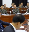 Military officers attend a parliamentary audit of the Defense Intelligence Agency at the National Assembly in Seoul on Oct. 30, 2024. (Pool photo) (Yonhap)