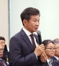 In this file photo from Oct. 24, 2024, Korea Football Association President Chung Mong-gyu answers a question from a lawmaker during a parliamentary audit at the National Assembly in Seoul. (Yonhap)