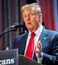 US President-elect Donald Trump speaks during a meeting with House Republicans at the Hyatt Regency hotel in Washington, DC, U.S. on November 13, 2024. ALLISON ROBBERT/Pool via REUTERS