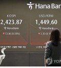 Officials work at a trading room of Hana Bank in Seoul on Dec. 20, 2024. (Yonhap)